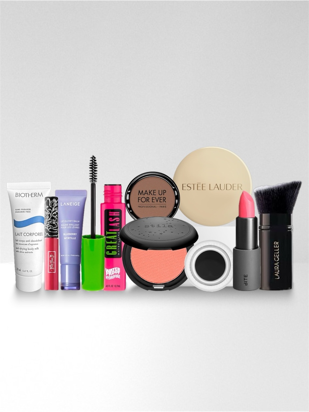 10 Piece Assorted Makeup & Beauty Face & Body Variety Size Bundle Set